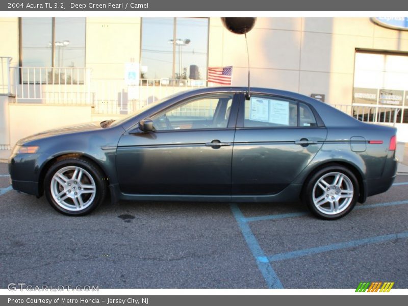 Deep Green Pearl / Camel 2004 Acura TL 3.2