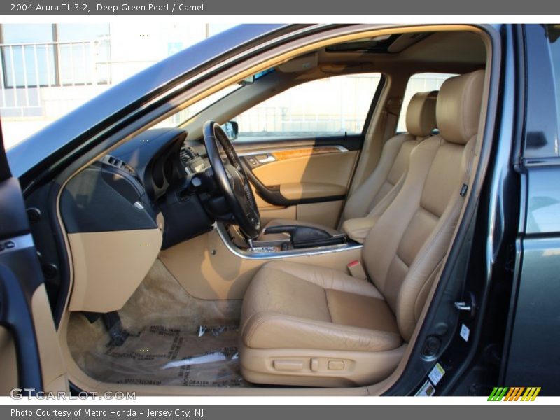 Deep Green Pearl / Camel 2004 Acura TL 3.2