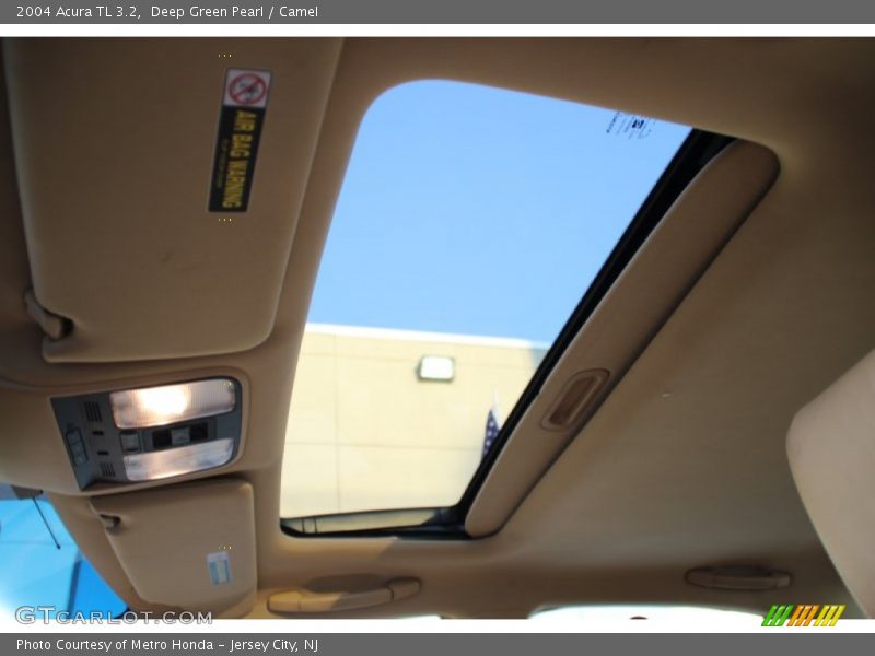 Deep Green Pearl / Camel 2004 Acura TL 3.2