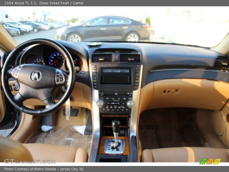 Deep Green Pearl / Camel 2004 Acura TL 3.2