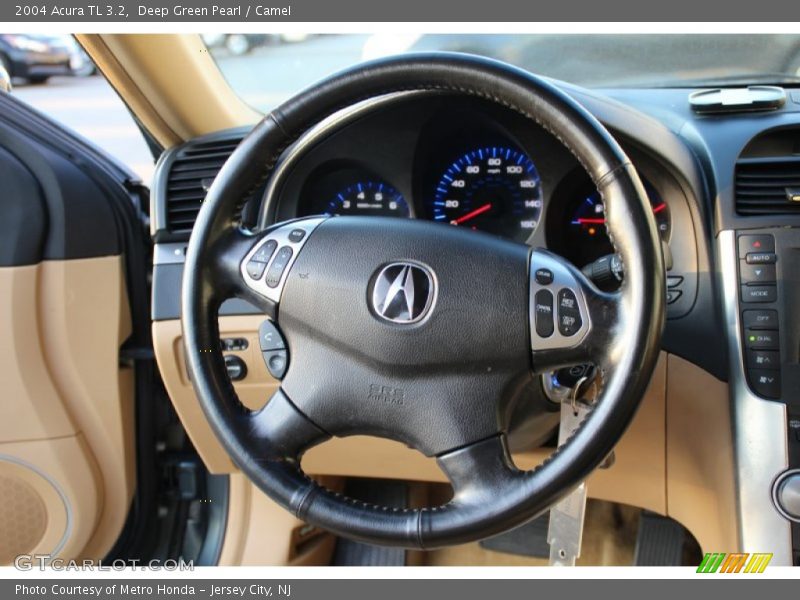 Deep Green Pearl / Camel 2004 Acura TL 3.2