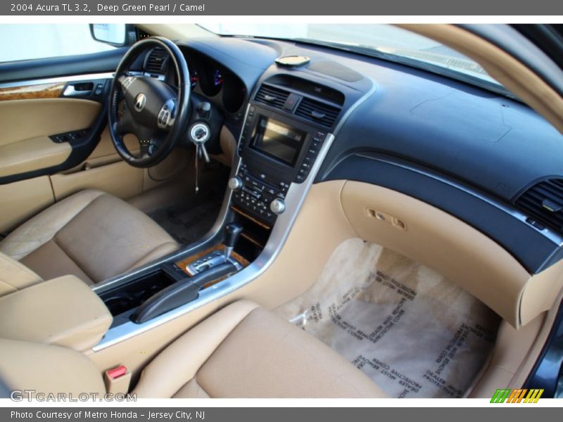 Deep Green Pearl / Camel 2004 Acura TL 3.2
