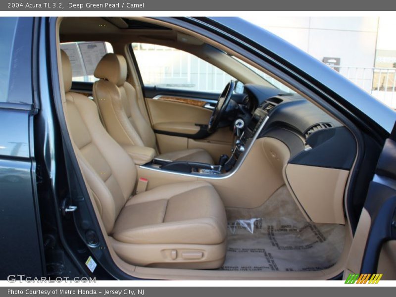 Deep Green Pearl / Camel 2004 Acura TL 3.2
