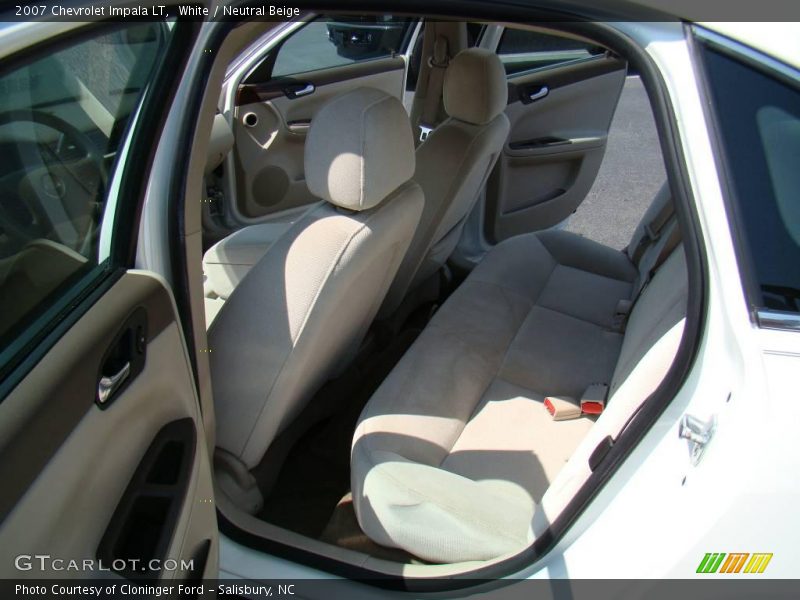 White / Neutral Beige 2007 Chevrolet Impala LT