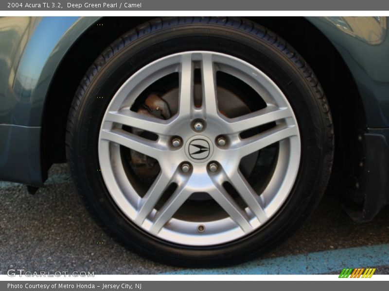 Deep Green Pearl / Camel 2004 Acura TL 3.2