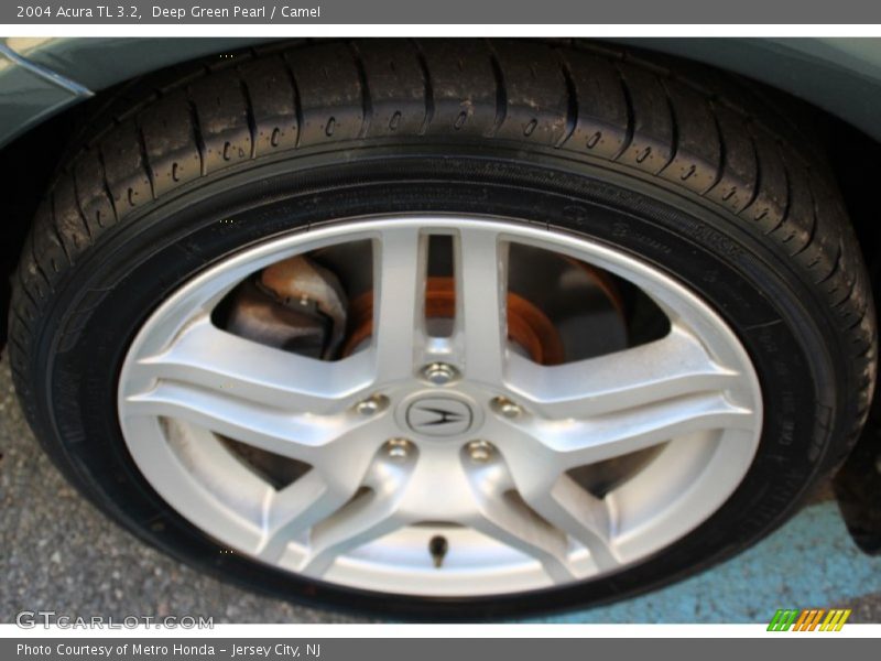 Deep Green Pearl / Camel 2004 Acura TL 3.2