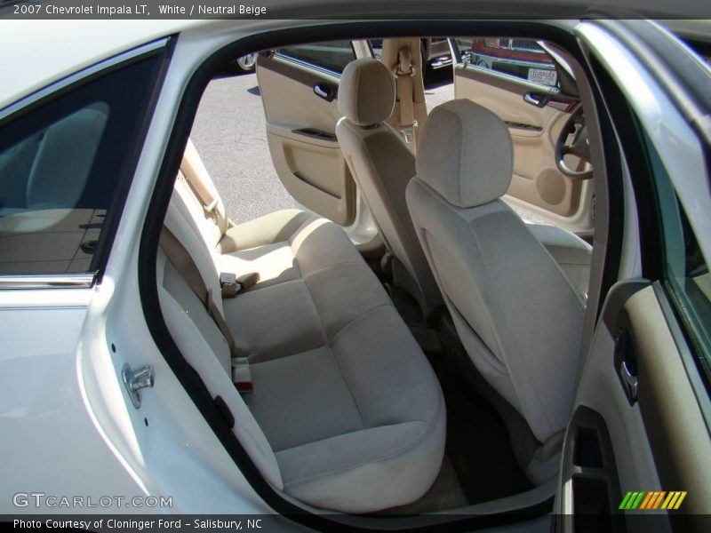 White / Neutral Beige 2007 Chevrolet Impala LT