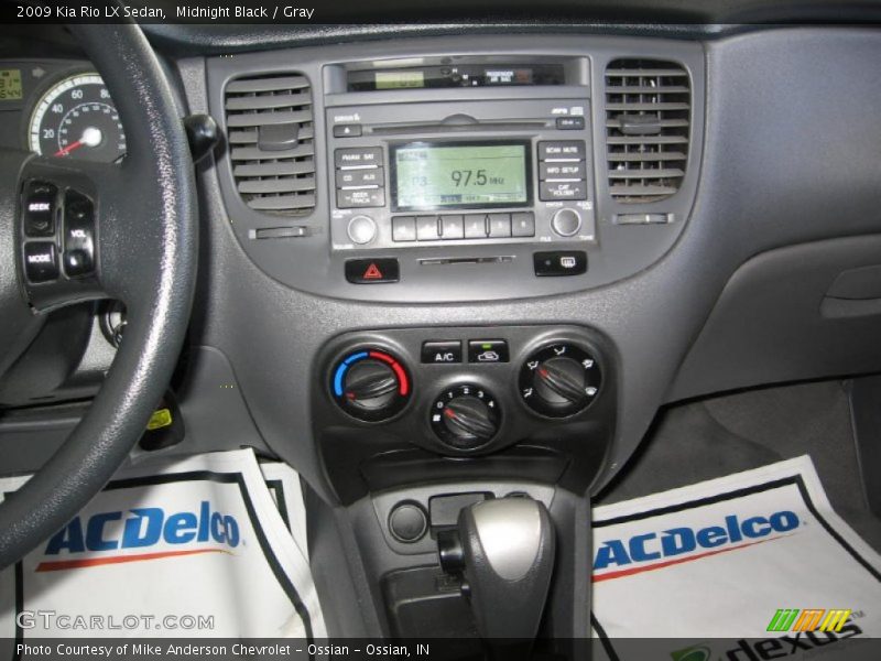 Midnight Black / Gray 2009 Kia Rio LX Sedan