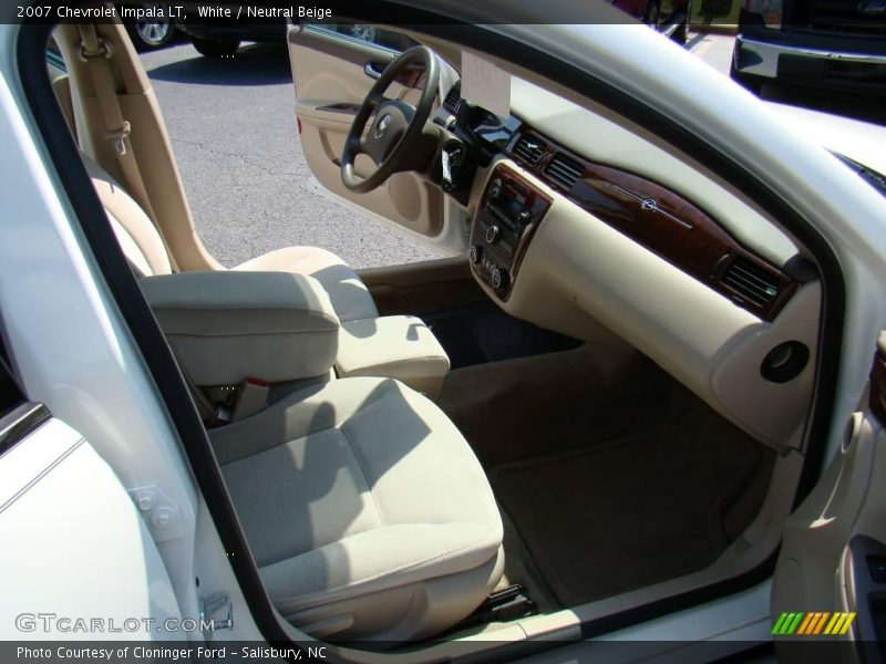 White / Neutral Beige 2007 Chevrolet Impala LT