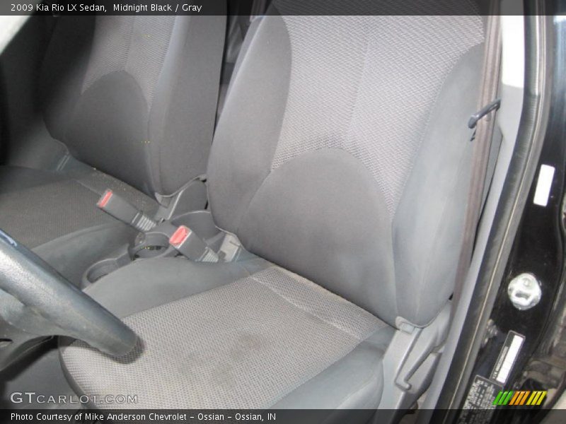 Midnight Black / Gray 2009 Kia Rio LX Sedan