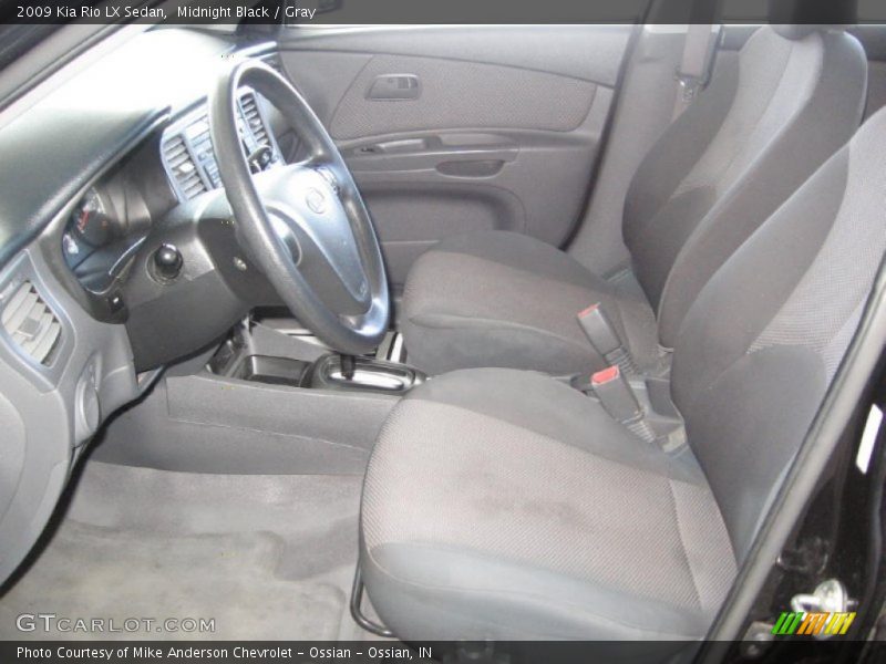 Midnight Black / Gray 2009 Kia Rio LX Sedan