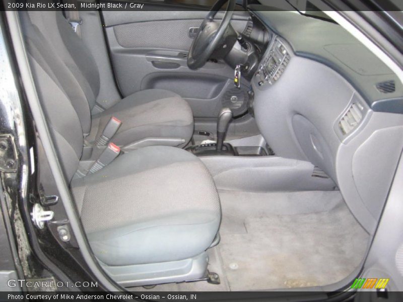 Midnight Black / Gray 2009 Kia Rio LX Sedan