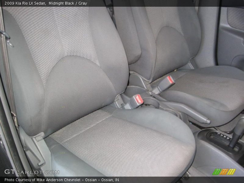 Midnight Black / Gray 2009 Kia Rio LX Sedan