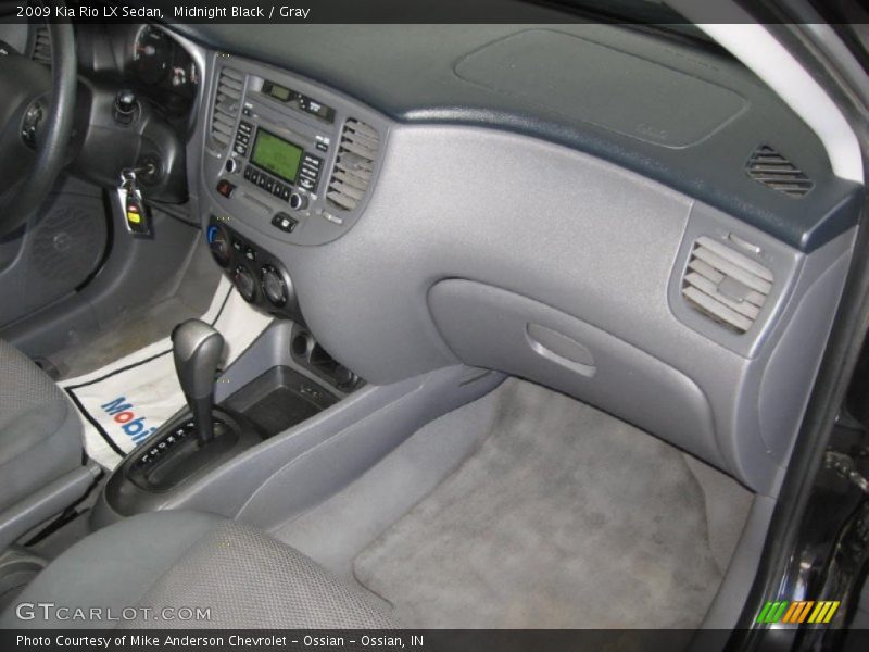 Midnight Black / Gray 2009 Kia Rio LX Sedan