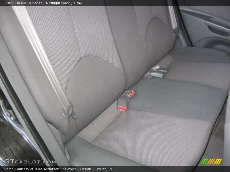 Midnight Black / Gray 2009 Kia Rio LX Sedan