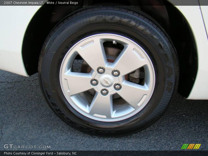 White / Neutral Beige 2007 Chevrolet Impala LT