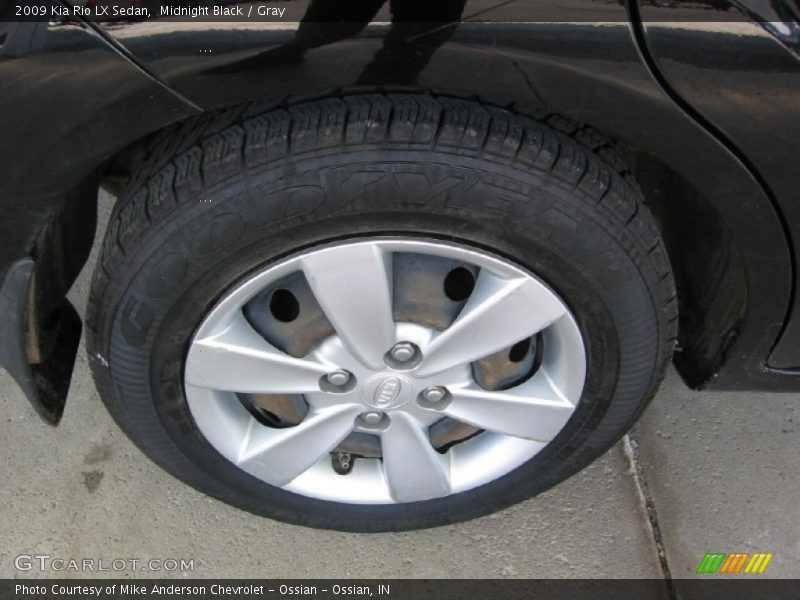 Midnight Black / Gray 2009 Kia Rio LX Sedan