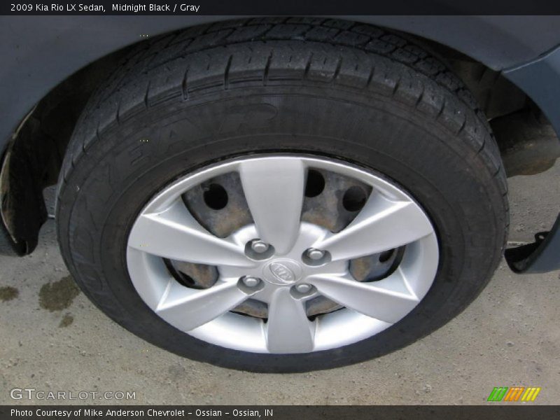 Midnight Black / Gray 2009 Kia Rio LX Sedan