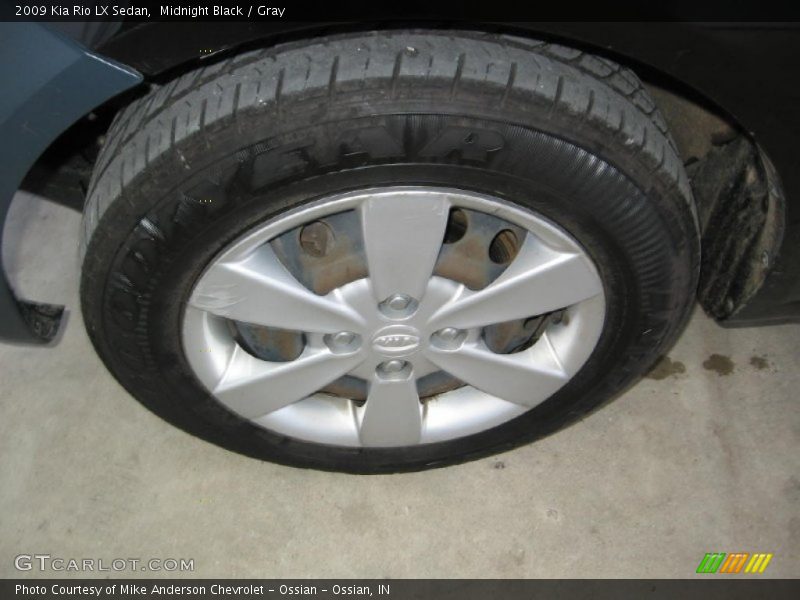 Midnight Black / Gray 2009 Kia Rio LX Sedan