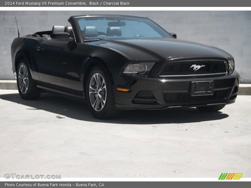 Black / Charcoal Black 2014 Ford Mustang V6 Premium Convertible