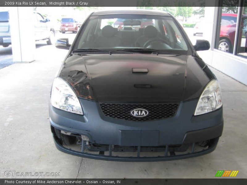 Midnight Black / Gray 2009 Kia Rio LX Sedan