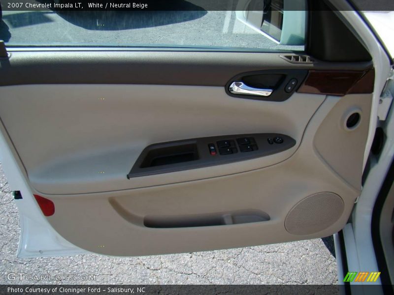 White / Neutral Beige 2007 Chevrolet Impala LT