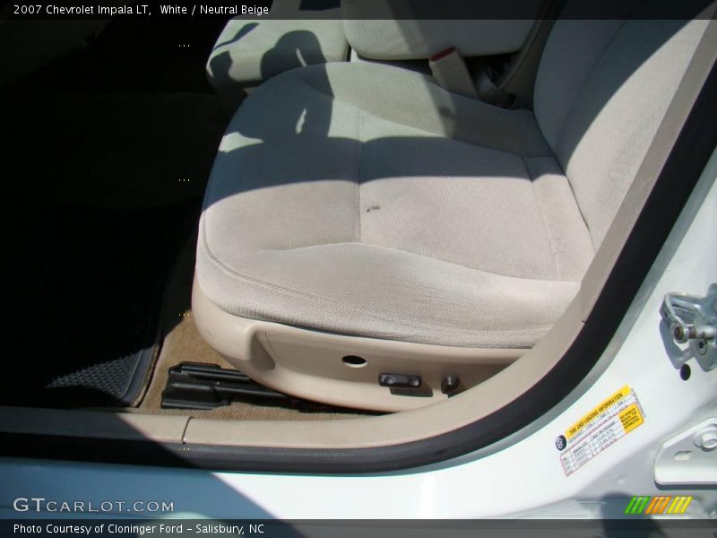 White / Neutral Beige 2007 Chevrolet Impala LT