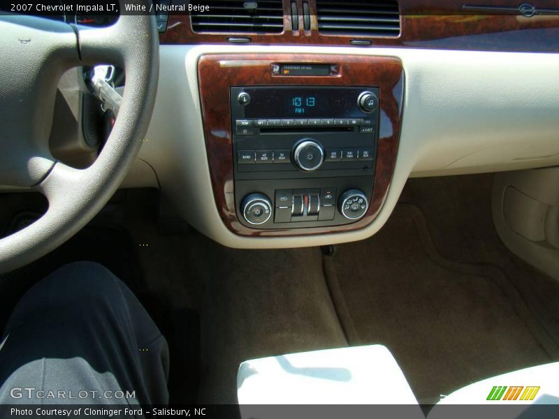 White / Neutral Beige 2007 Chevrolet Impala LT