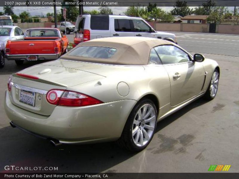 Winter Gold Metallic / Caramel 2007 Jaguar XK XK8 Convertible