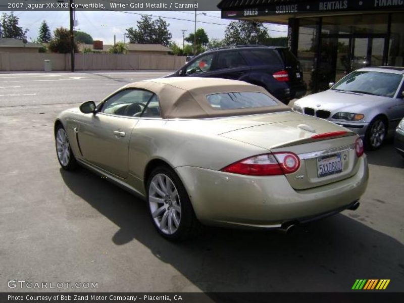 Winter Gold Metallic / Caramel 2007 Jaguar XK XK8 Convertible