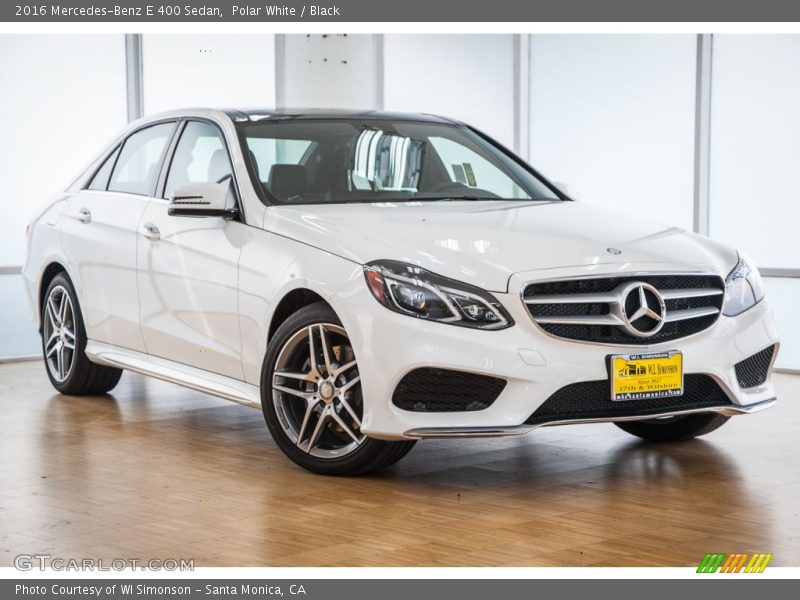 Polar White / Black 2016 Mercedes-Benz E 400 Sedan