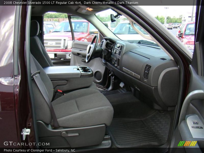 Dark Cherry Metallic / Dark Titanium 2008 Chevrolet Silverado 1500 LT Regular Cab 4x4