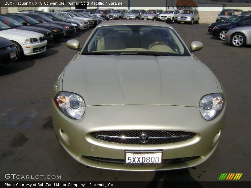 Winter Gold Metallic / Caramel 2007 Jaguar XK XK8 Convertible