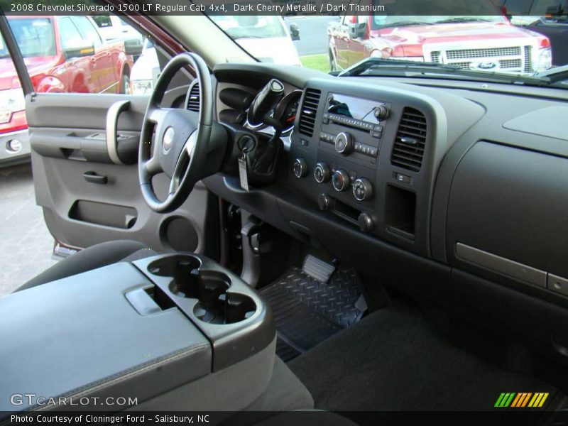 Dark Cherry Metallic / Dark Titanium 2008 Chevrolet Silverado 1500 LT Regular Cab 4x4