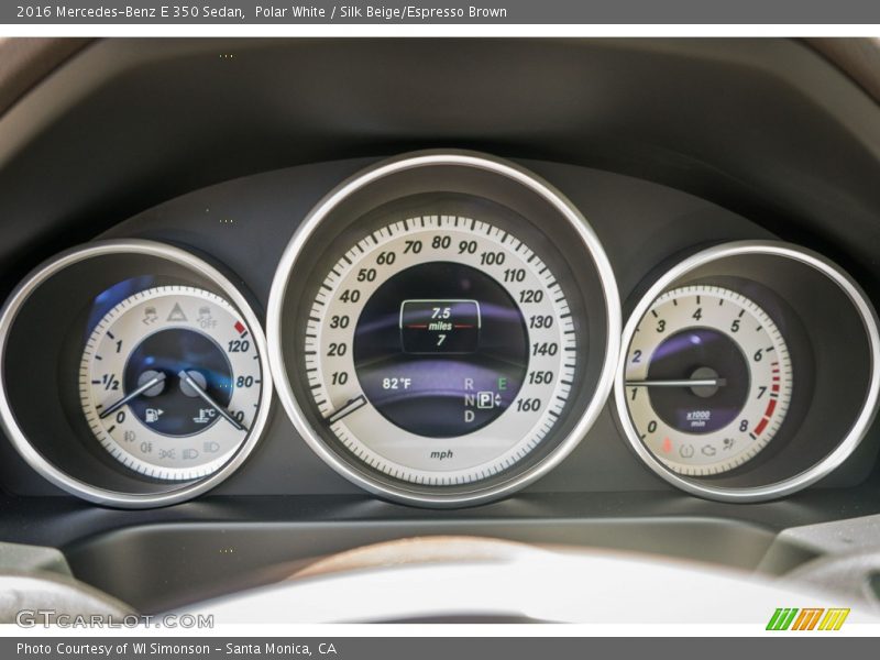 Polar White / Silk Beige/Espresso Brown 2016 Mercedes-Benz E 350 Sedan