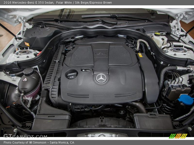 Polar White / Silk Beige/Espresso Brown 2016 Mercedes-Benz E 350 Sedan