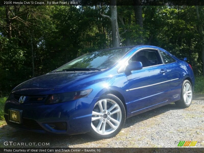 Fiji Blue Pearl / Black 2006 Honda Civic Si Coupe