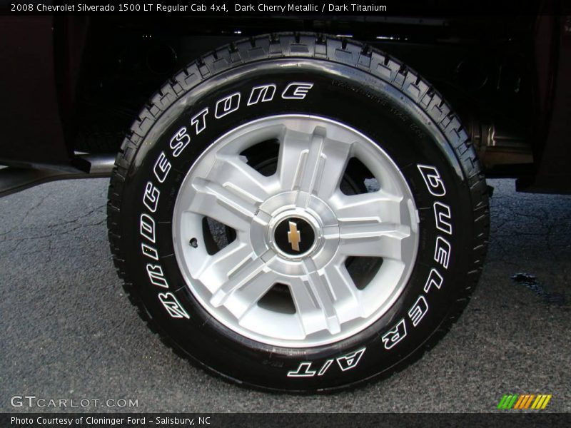 Dark Cherry Metallic / Dark Titanium 2008 Chevrolet Silverado 1500 LT Regular Cab 4x4