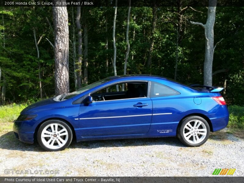 Fiji Blue Pearl / Black 2006 Honda Civic Si Coupe