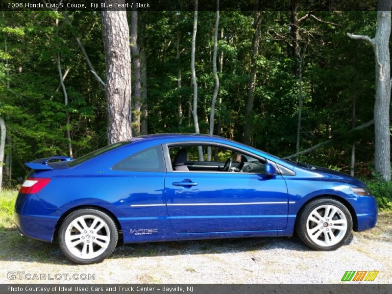 Fiji Blue Pearl / Black 2006 Honda Civic Si Coupe