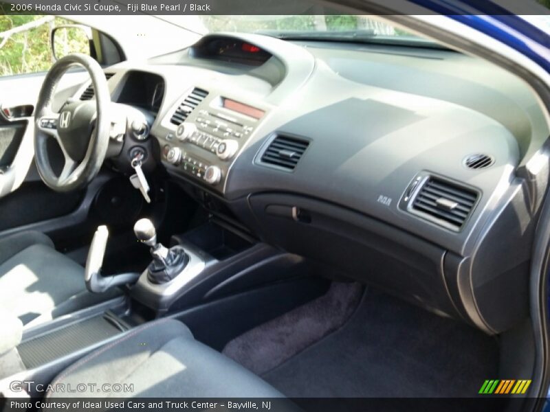 Fiji Blue Pearl / Black 2006 Honda Civic Si Coupe
