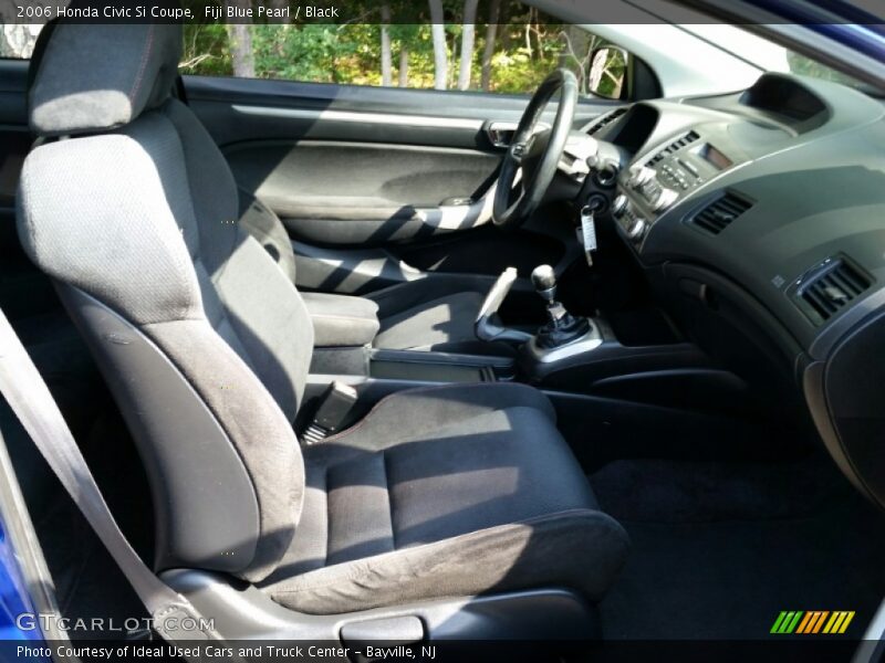 Fiji Blue Pearl / Black 2006 Honda Civic Si Coupe