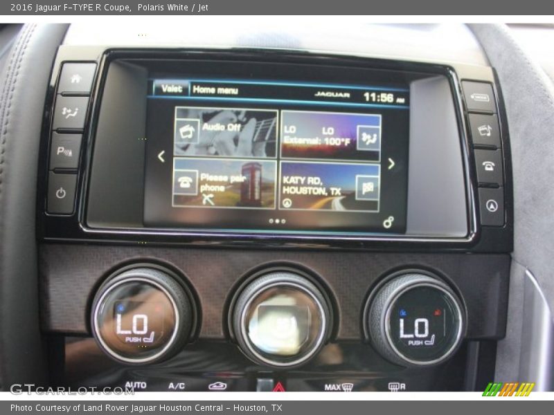 Controls of 2016 F-TYPE R Coupe