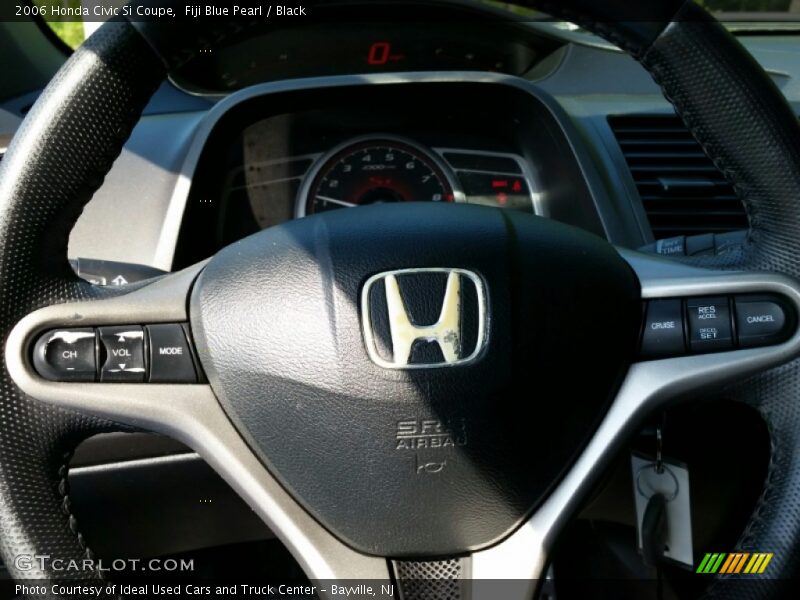 Fiji Blue Pearl / Black 2006 Honda Civic Si Coupe