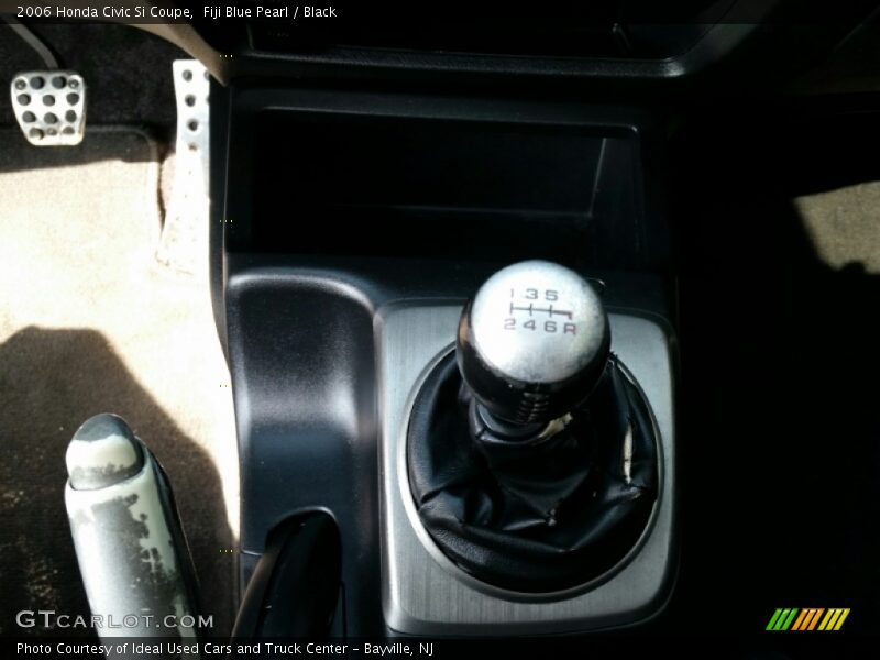 Fiji Blue Pearl / Black 2006 Honda Civic Si Coupe