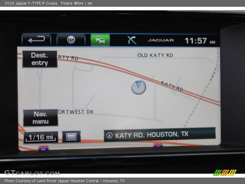 Navigation of 2016 F-TYPE R Coupe