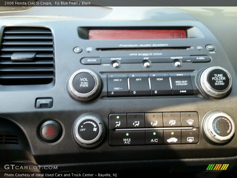 Fiji Blue Pearl / Black 2006 Honda Civic Si Coupe