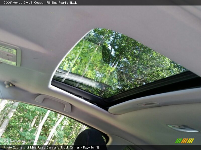 Fiji Blue Pearl / Black 2006 Honda Civic Si Coupe