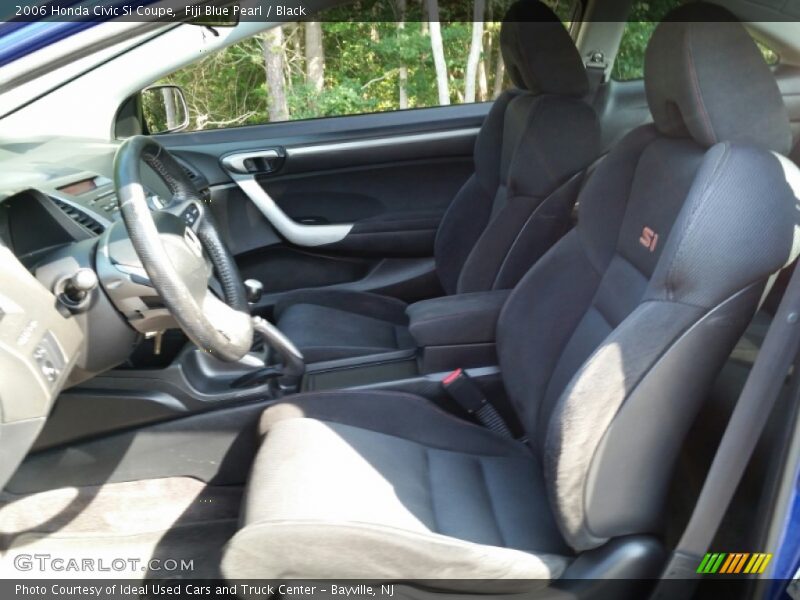 Fiji Blue Pearl / Black 2006 Honda Civic Si Coupe