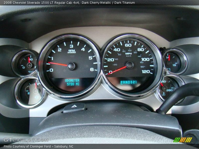 Dark Cherry Metallic / Dark Titanium 2008 Chevrolet Silverado 1500 LT Regular Cab 4x4